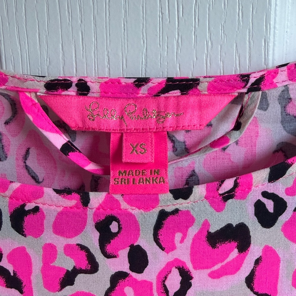 LIKE NEW Lilly Pulitzer XS Cynthia Swing Dress in Pink Topaz My Favorite Spot - Picture 10 of 14
